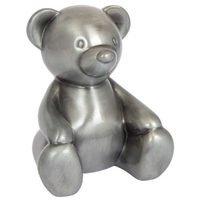Edward Bear Pewter Finish Money Box