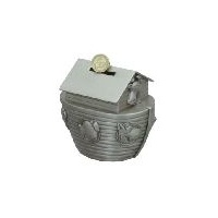 Noah's Ark Pewter Finish Money Box 