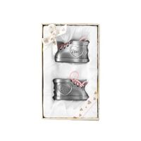 Pewter Finish First Tooth & Curl Booties