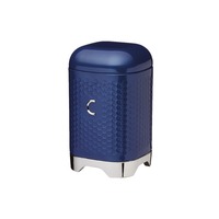 Lovello Textured Collection Midnight Navy 11 x 18cm (1.5 Litre) Coffee Canister - Clearance