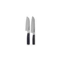 2 Piece Set of Santoku Knives with Sheaths