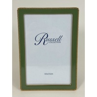 Olive/Goldtone Beaded 10 x 15cm (4 x 6") Photo Frame