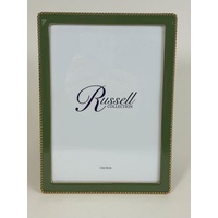 Olive/Goldtone Beaded 13 x 18cm (5 x 7") Photo Frame