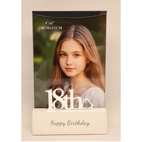 18th Birthday Shadow 10 x 15cm (4 x 6") Photo Frame