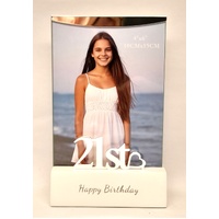 21st Birthday Shadow 10 x 15cm (4 x 6") Photo Frame