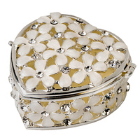 Epoxy Daisy Heart Trinket/Ring Box
