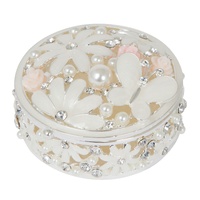 Epoxy Trinket/Ring Box with Flowers & Butterfly
