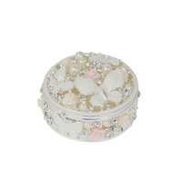 Epoxy Trinket/Ring Box with Roses & Butterflies