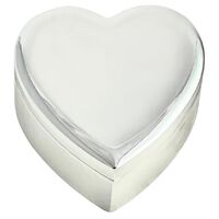 Silver-plated Simply Elegant Heart Trinket/Jewellery Box
