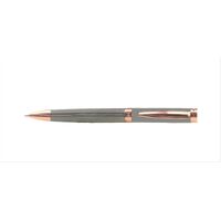 Gunmetal/Rose Gold Pinstripes Ballpoint Pen Style 4