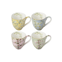 Maxwell & Williams Royal Botanic Gardens Foxglove Collection 400ml Coupe Mug Set