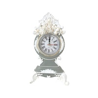 Resin Lace Floral Design Table Clock JASPER
