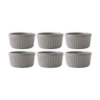 Radiance Grey 6 Piece 8.5cm Ramekin Set