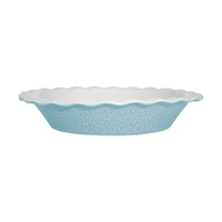 Maxwell & Williams Blooms Collection Blue Fluted Pie Dish