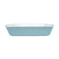 Maxwell & Williams Blooms Collection Blue 32 x 22 x 6.5 Rectangular Baker