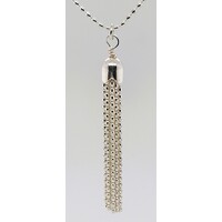 Sterling Silver Tassel Drop Pendant