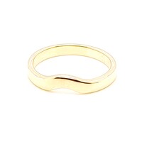 9 Carat Yellow Gold Fitted Ring AUS Size O
