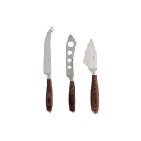 Stanton 3 Piece Birchwood Handle Cheese Knife Set
