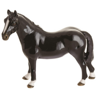 John Beswick 12.5cm Black Riding Pony Figurine - CLEARANCE