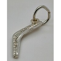 Sterling Silver Boomerang Charm/Pendant