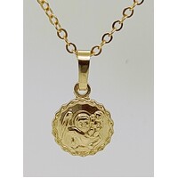 9 Carat Yellow Gold St Christopher Medallion