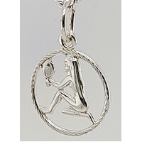 Sterling Silver Virgo Zodiac Charm/Pendant