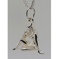 Solid Sterling Silver Zodiac Virgo Charm/Pendant