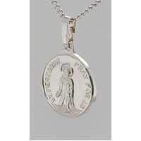 Sterling Silver St Peregrine Medallion