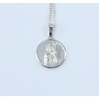 Sterling Silver St. Theresa Medallion