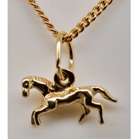 9 Carat Yellow Gold Horse Charm/Pendant