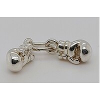 Sterling Silver Pair of Boxing Gloves Charm/Pendant