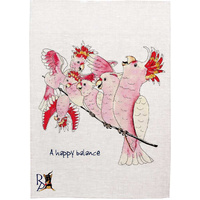 Jo Rothwell 'A Happy Balance' Cotton Tea Towel