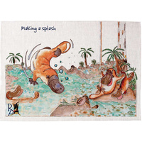 Jo Rothwell 'Making a Splash' Cotton Tea Towel