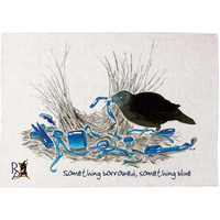 Jo Rothwell 'Something Borrowed, Something Blue' Cotton Tea Towel