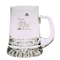 Visla 21st Birthday 400ml Crown  Beer Mug