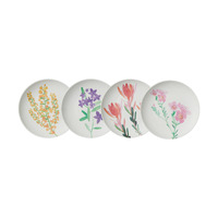 Maxwell & Williams Set of 4 Wildflowers Bamboo 20cm Plates