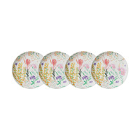Maxwell & Williams Set of 4 Wildflowers Bamboo 25.5cm Plates