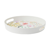 Maxwell & Williams Wildflowers Bamboo 35 x 5cm Round Serving Tray