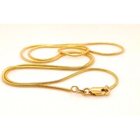 9 Carat Yellow Gold Italian Snake/Serpent Link 45cm Chain