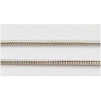 Sterling Silver 1.1mm Wide 50cm Italian Snake or Serpent Link Chain