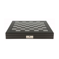 40cm Carbon Fibre Chess Box with Compartments