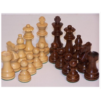 Dal Rossi Italy French Lardy Boxwood/Sheesham 85mm Chess Pieces