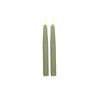Maxwell & Williams Set of 2 Let's Get Lit LED 24cm Pine Flameless Taper Candles