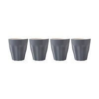 Blend Sala Set of 4 Charcoal 265ml Latte Cups