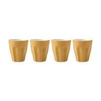 Blend Sala Set of 4 Mustard 265ml Latte Cups