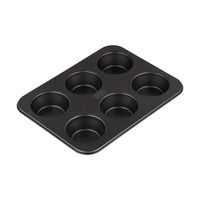 BakerMaker Non-stick 6 Cup Large Muffin Pan