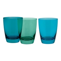 Set of 6 Tiara Greens 365ml Double Old Fashioned Glasses