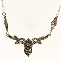 Sterling Silver Marcasite Set Necklace CLEARANCE