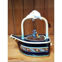 Minton Cat and Mouse Majolica Teapot Number 305