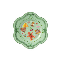 Maxwell & Williams Fa La La Green Scallop Rim Plate